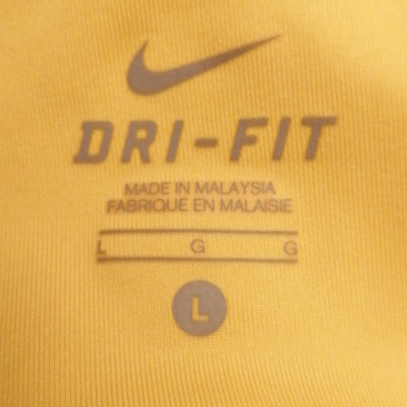 Nike  unisex Dry fit, Just do it slogan ,  black  shorts, yellow shorts size L - Picture 5 of 10